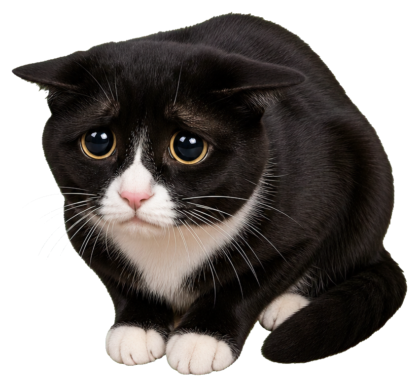 Preview for Guilty Tuxedo Crouch Sticker