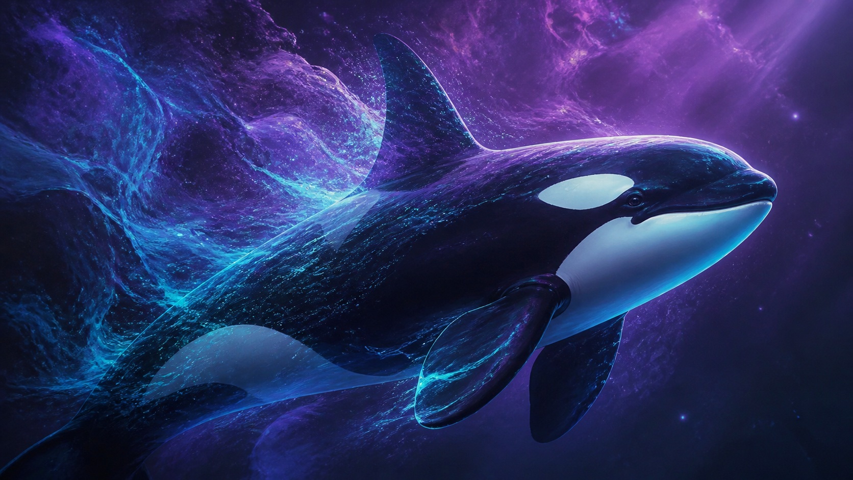 Preview for Violet Orca Neon Background