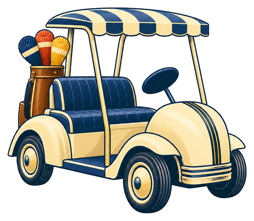 Preview for Striped Golf Cart
