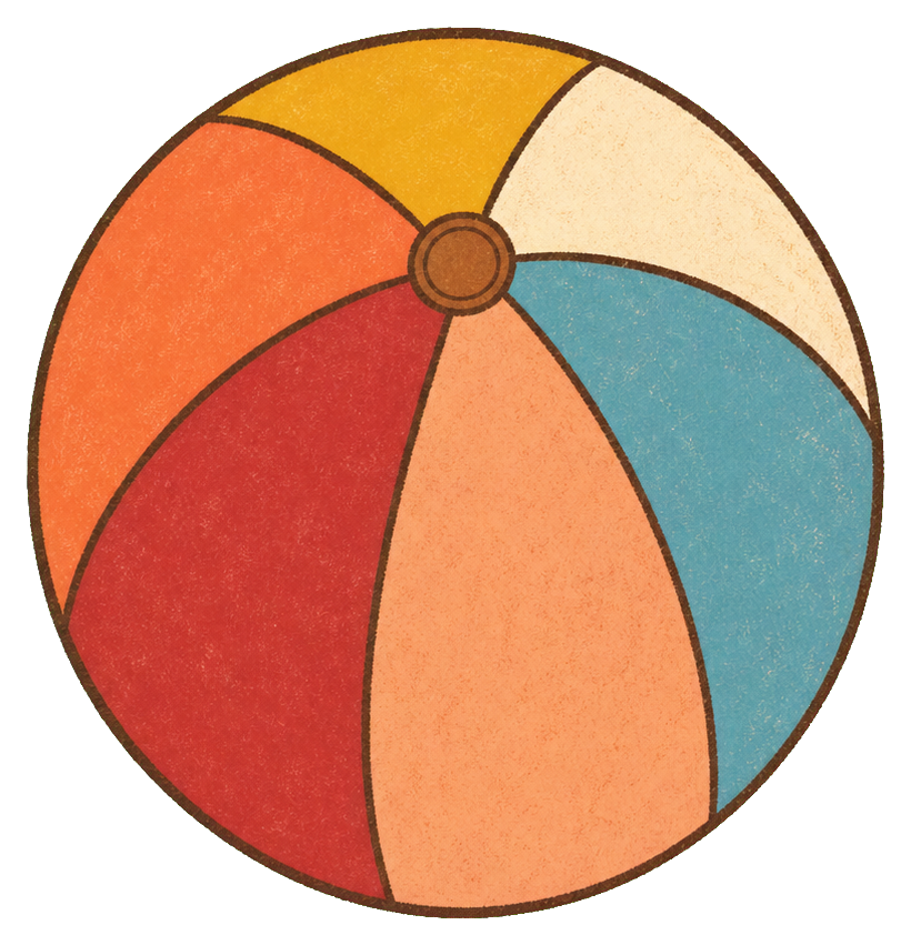 Preview for Patchwork Summer Beach Ball Sticker