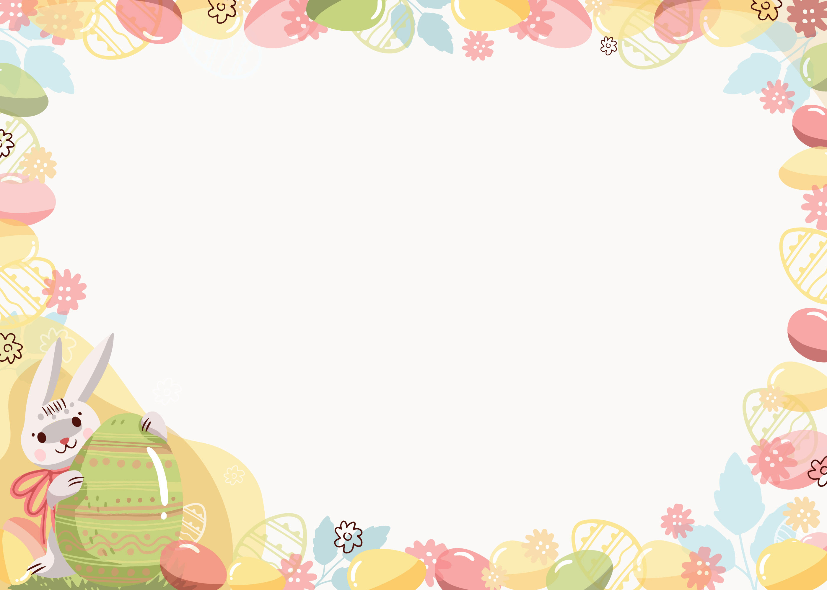 Preview for Easter-bunny-frame-template-background-d93b6