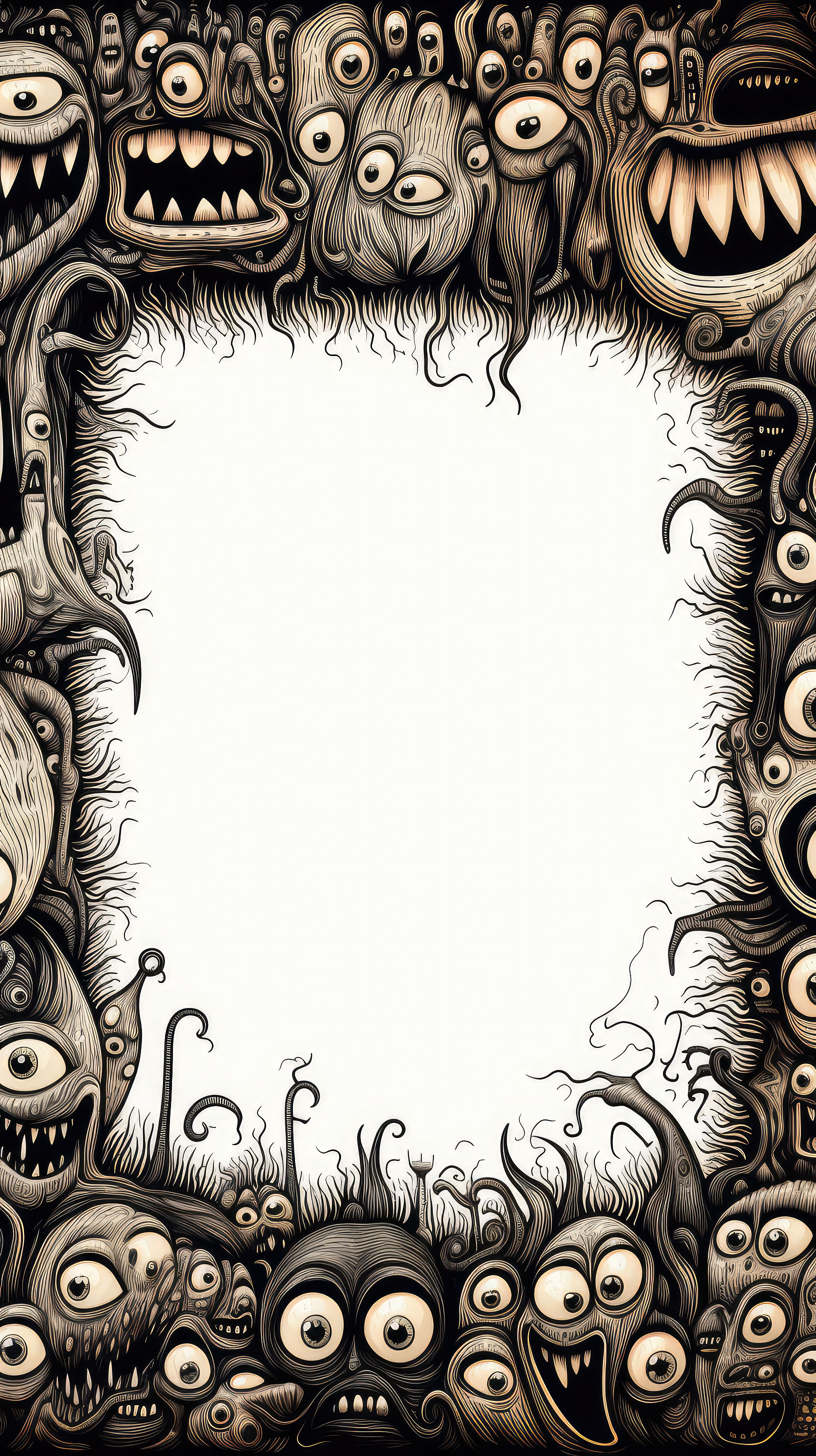 Preview for Creepy-monster-frame-illustration-halloween-story-background-11fc3