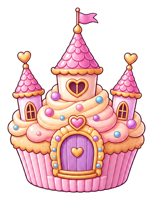 Preview for Cupcake Castle Princess Birthday Sticker