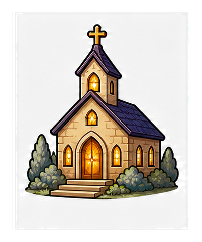 Preview for Chapel Silhouette Sticker