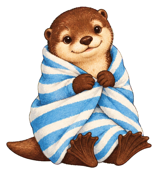 Preview for Storybook Otter Towel Wrap