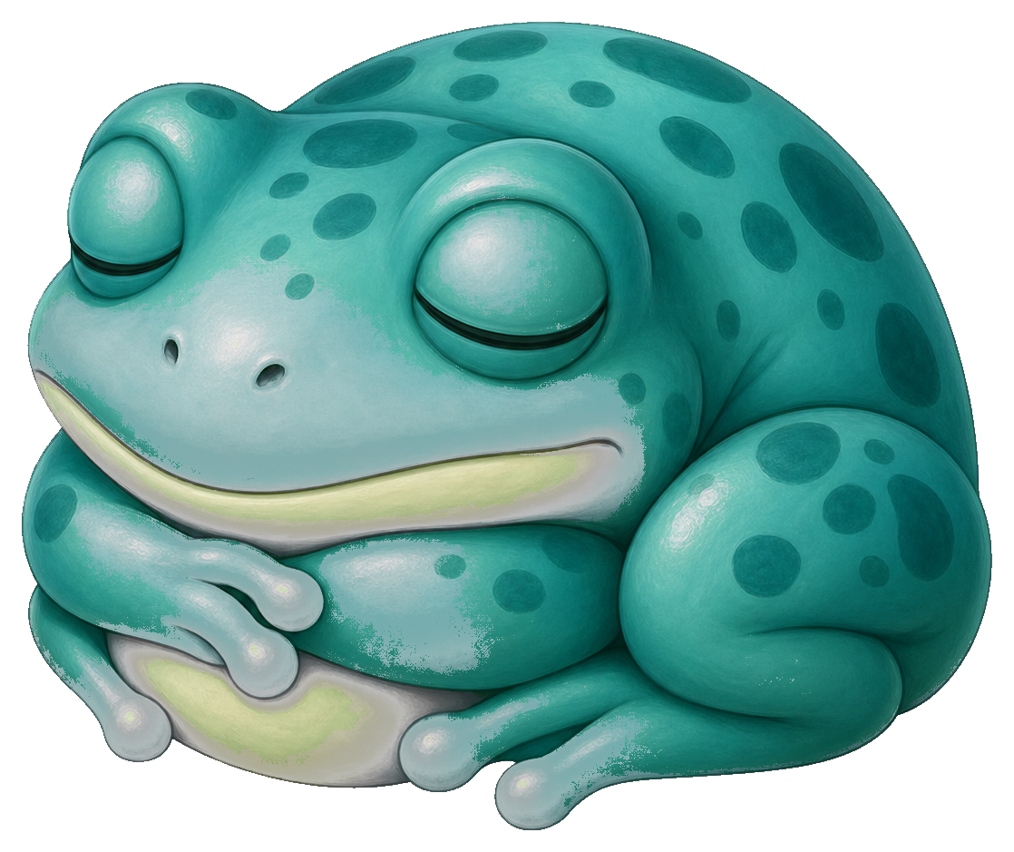 Preview for Sleepy Frog Sticker