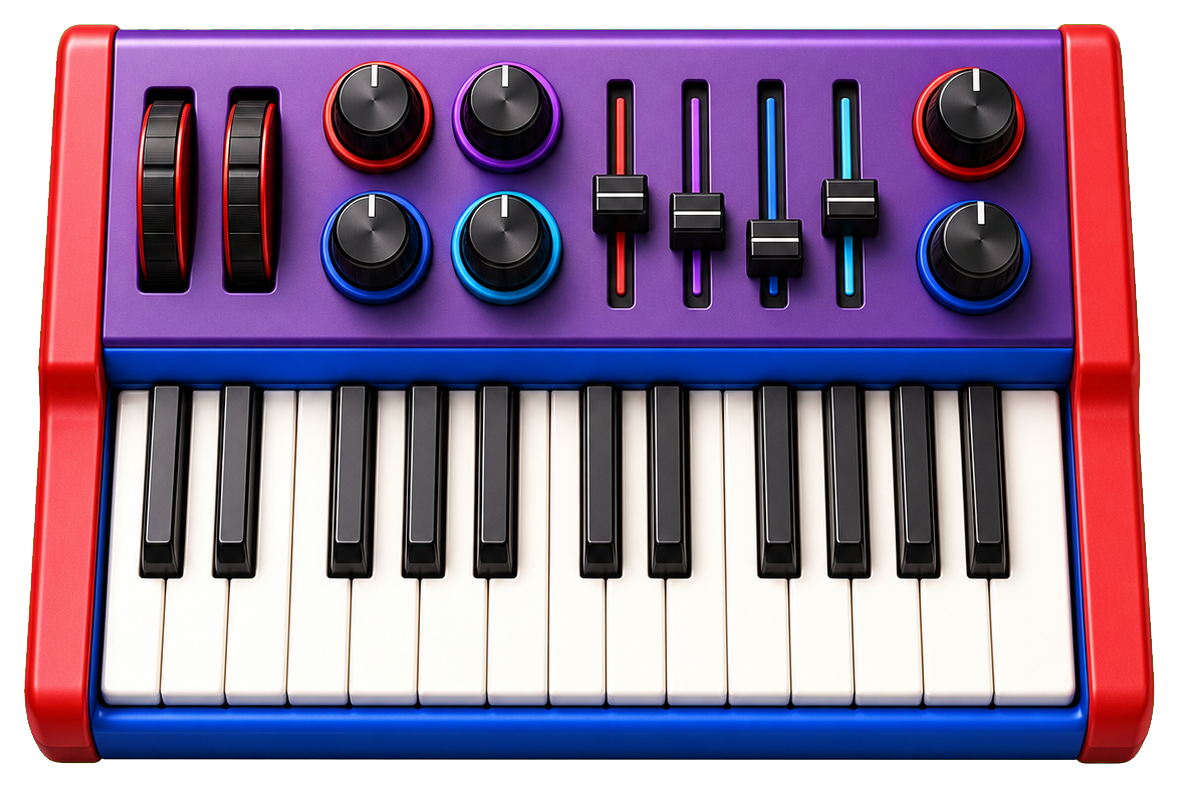 Preview for Keyboard Synth Sticker Graphic