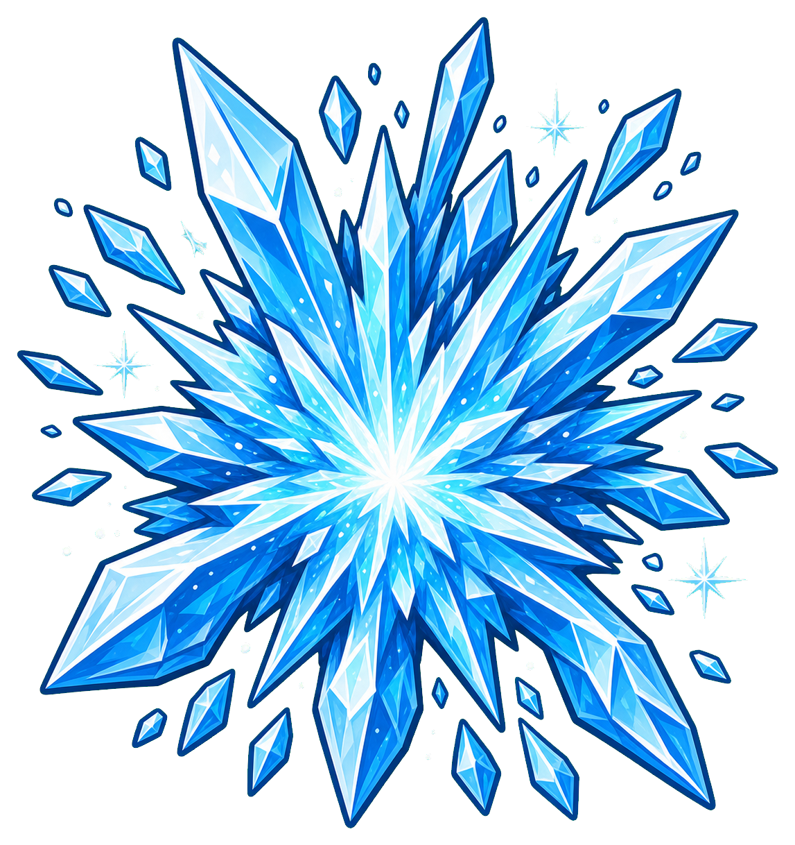 Preview for Ice Burst Explosion Sticker
