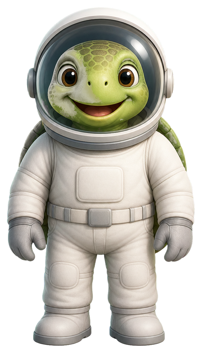 Preview for Astronaut Turtle Sticker