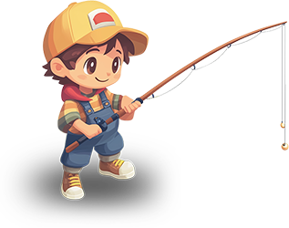 Preview for Pixel-art-fishing-character-sticker-5535c