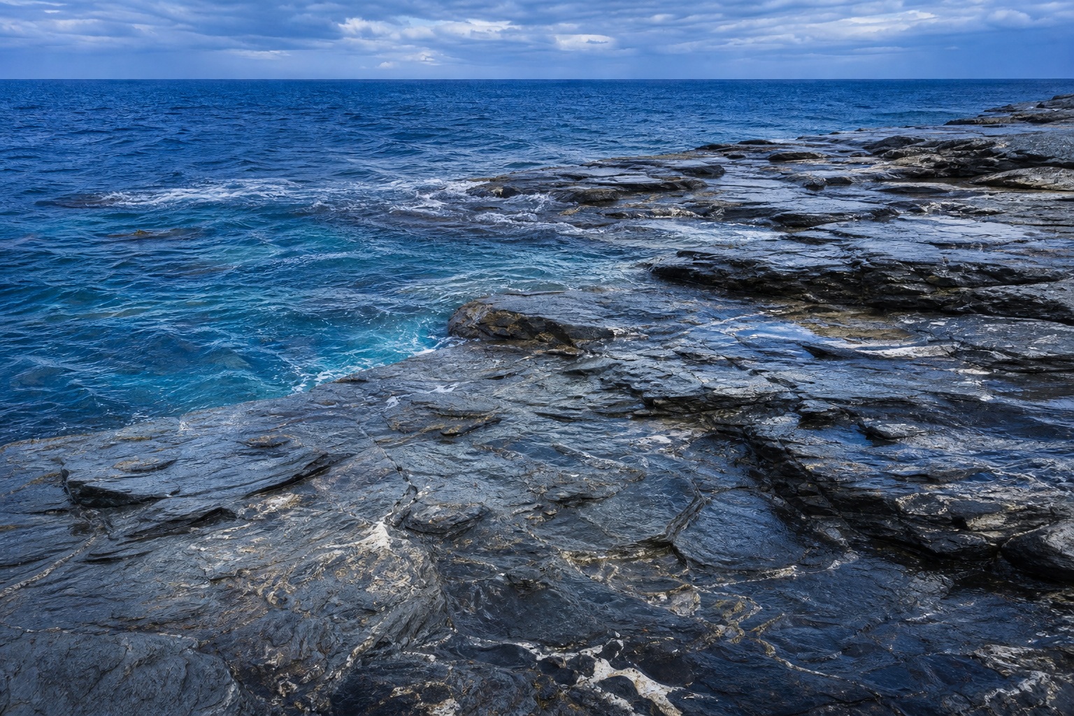 Preview for Clear Cobalt Tidal Rock Field Background