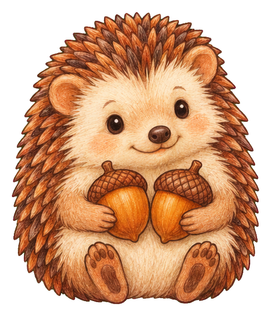 Preview for Woodland Hedgehog Acorn Collector