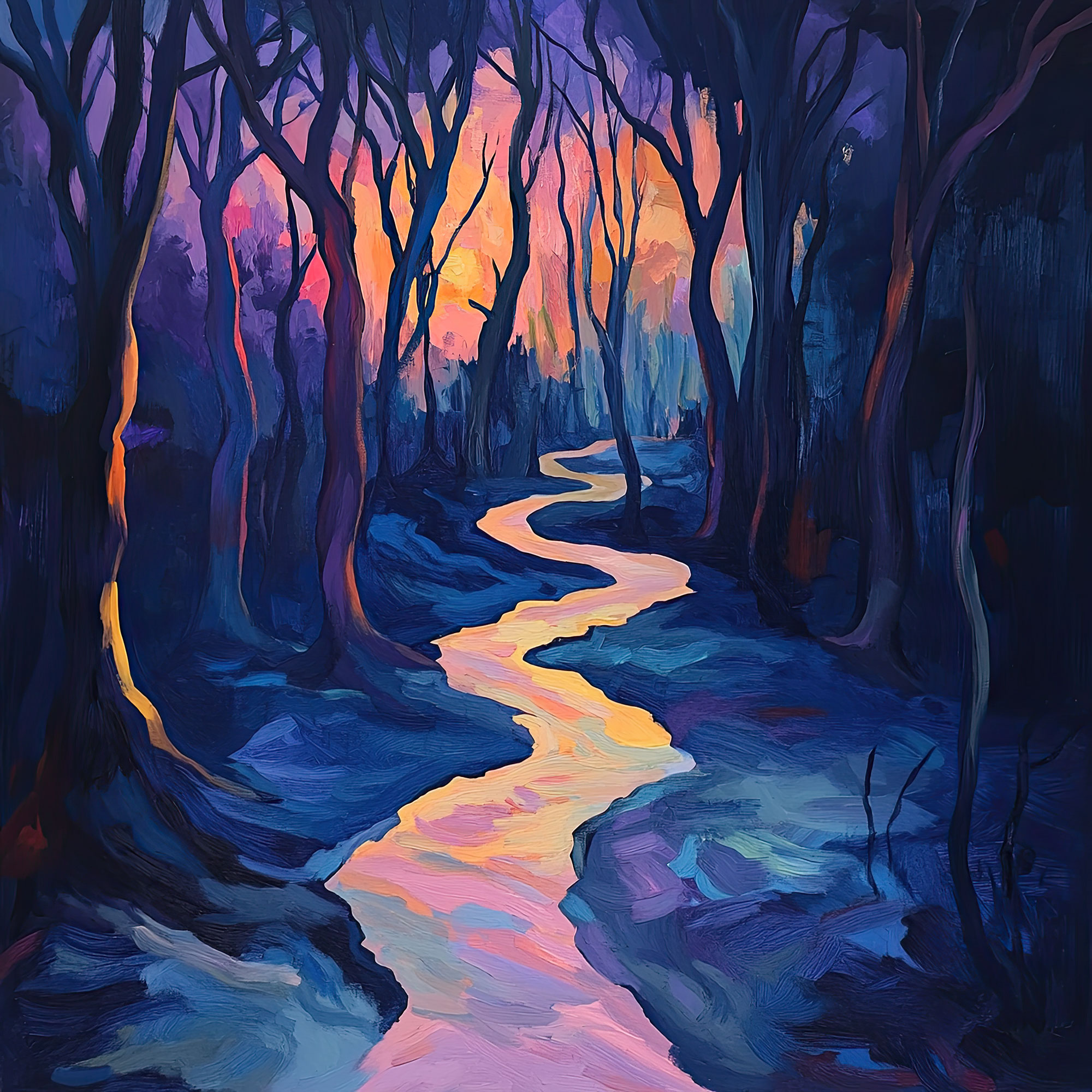 Preview for Vibrant-river-landscape-painting-nature-backdrop-background-a5030