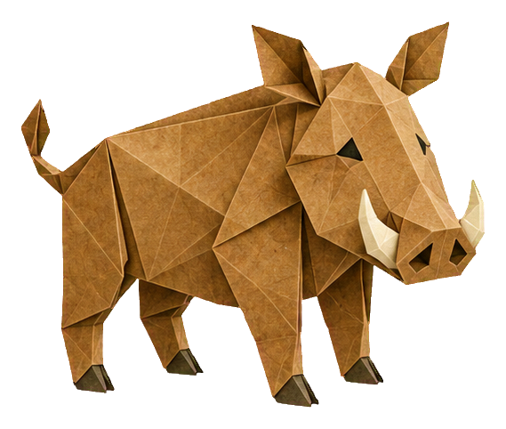 Preview for Origami Safari Animals Warthog