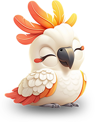 Preview for Relaxed-cockatoo-illustration-animal-sticker-3c15c