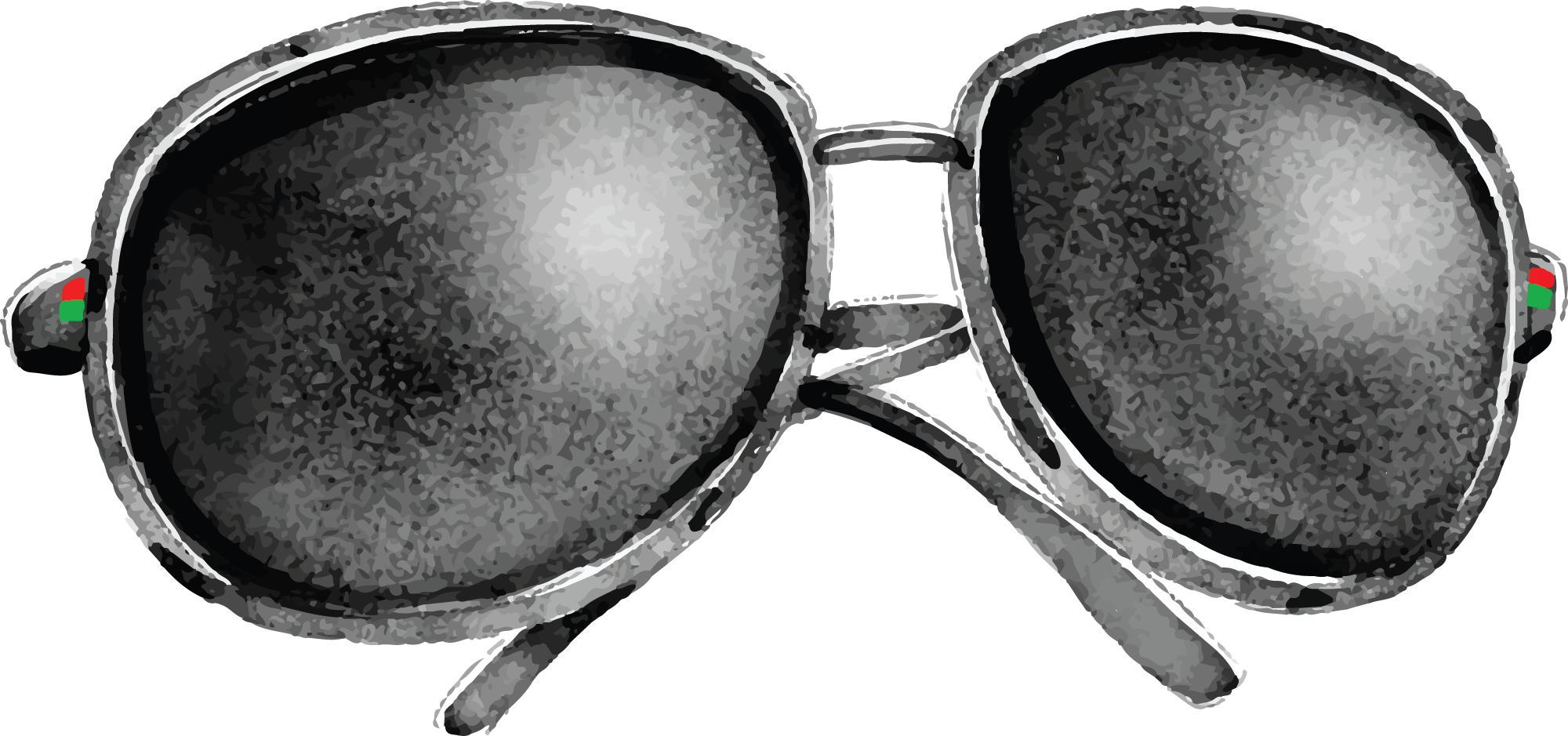 Preview for Vintage-sunglasses-style-summer-watercolor-sticker-15aed