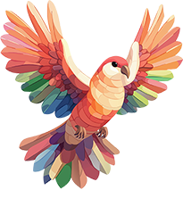 Preview for Colorful-parrot-illustration-animal-sticker-513b3