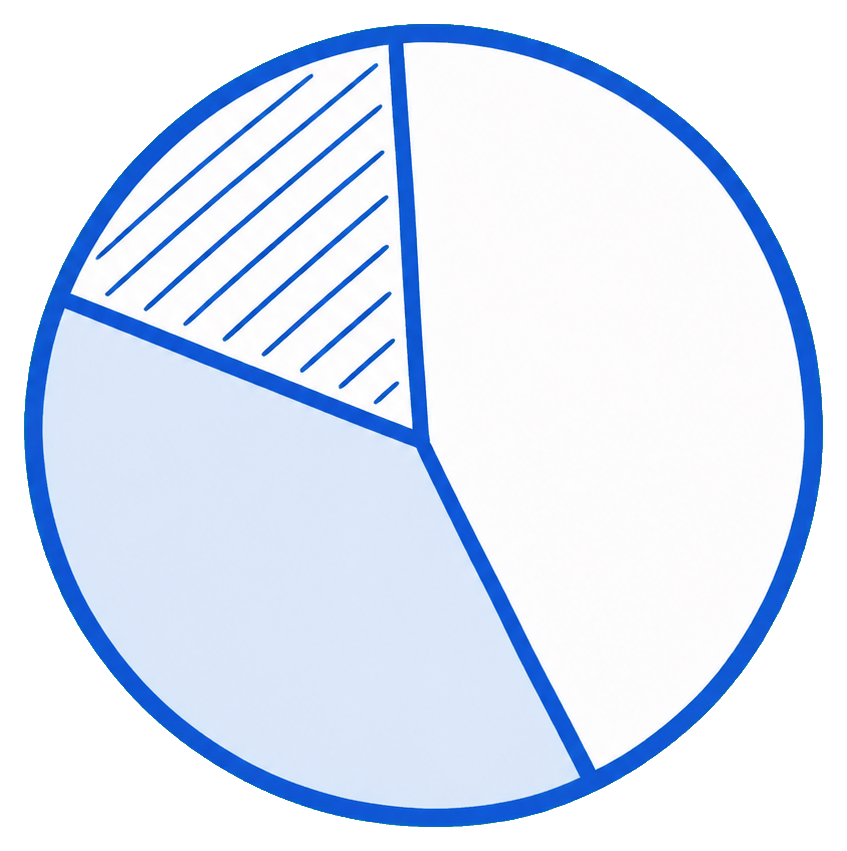 Preview for Pie Chart Sticker Graphic