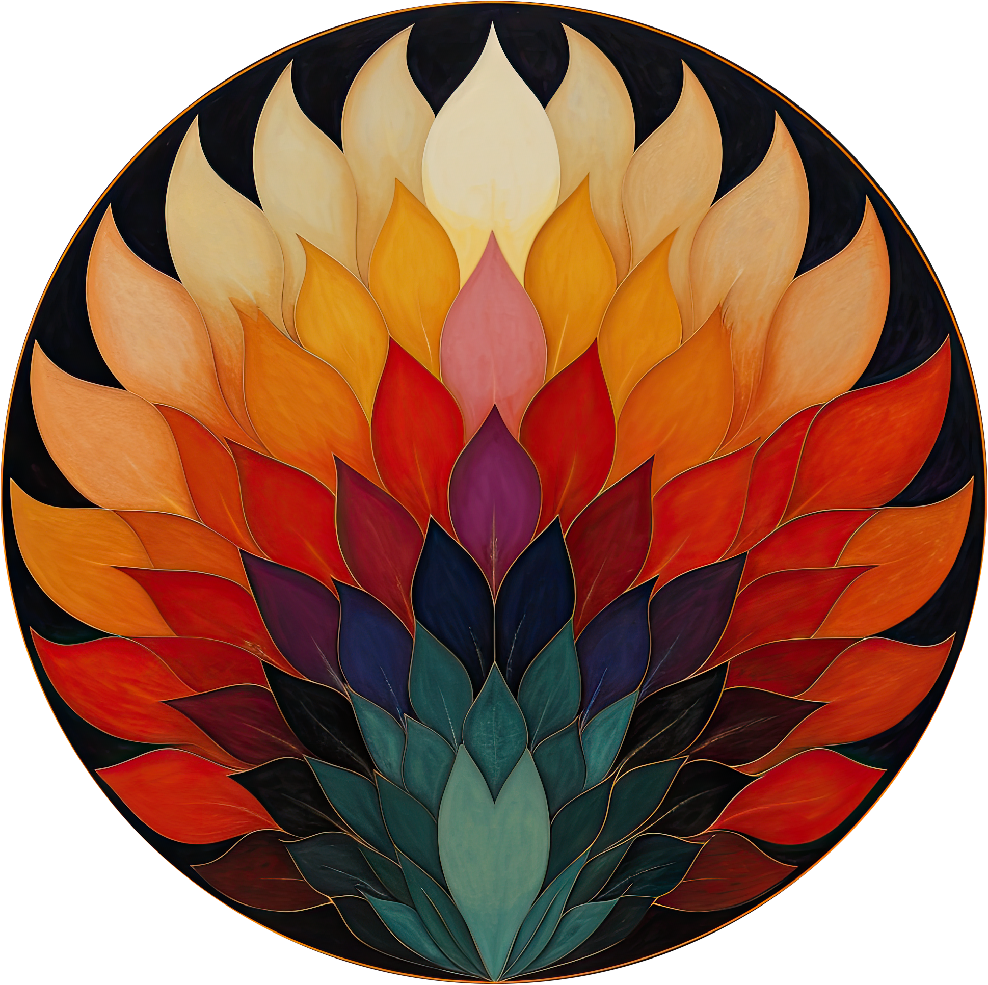 Preview for Lotus-flower-gradient-art-logo-colorful-sticker-1bcb3