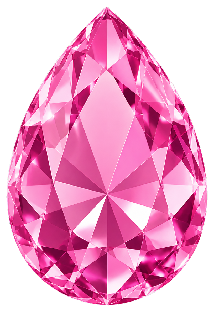 Preview for Pink Teardrop Gem Sticker