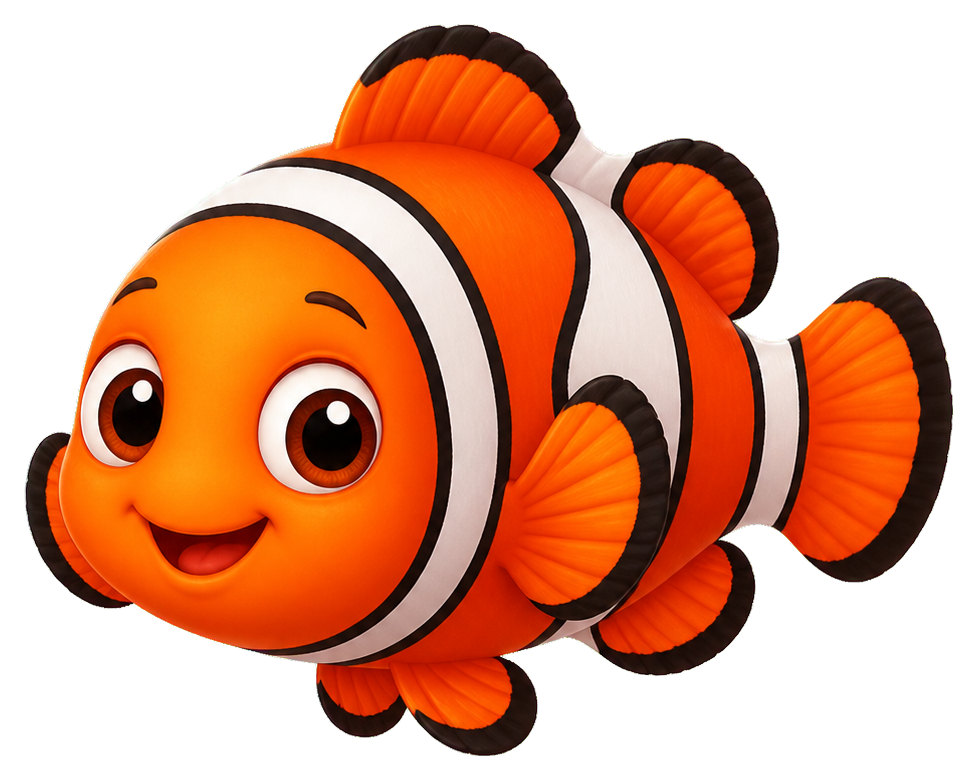 Preview for Clownfish Sticker For Ocean And Sea Life Designs