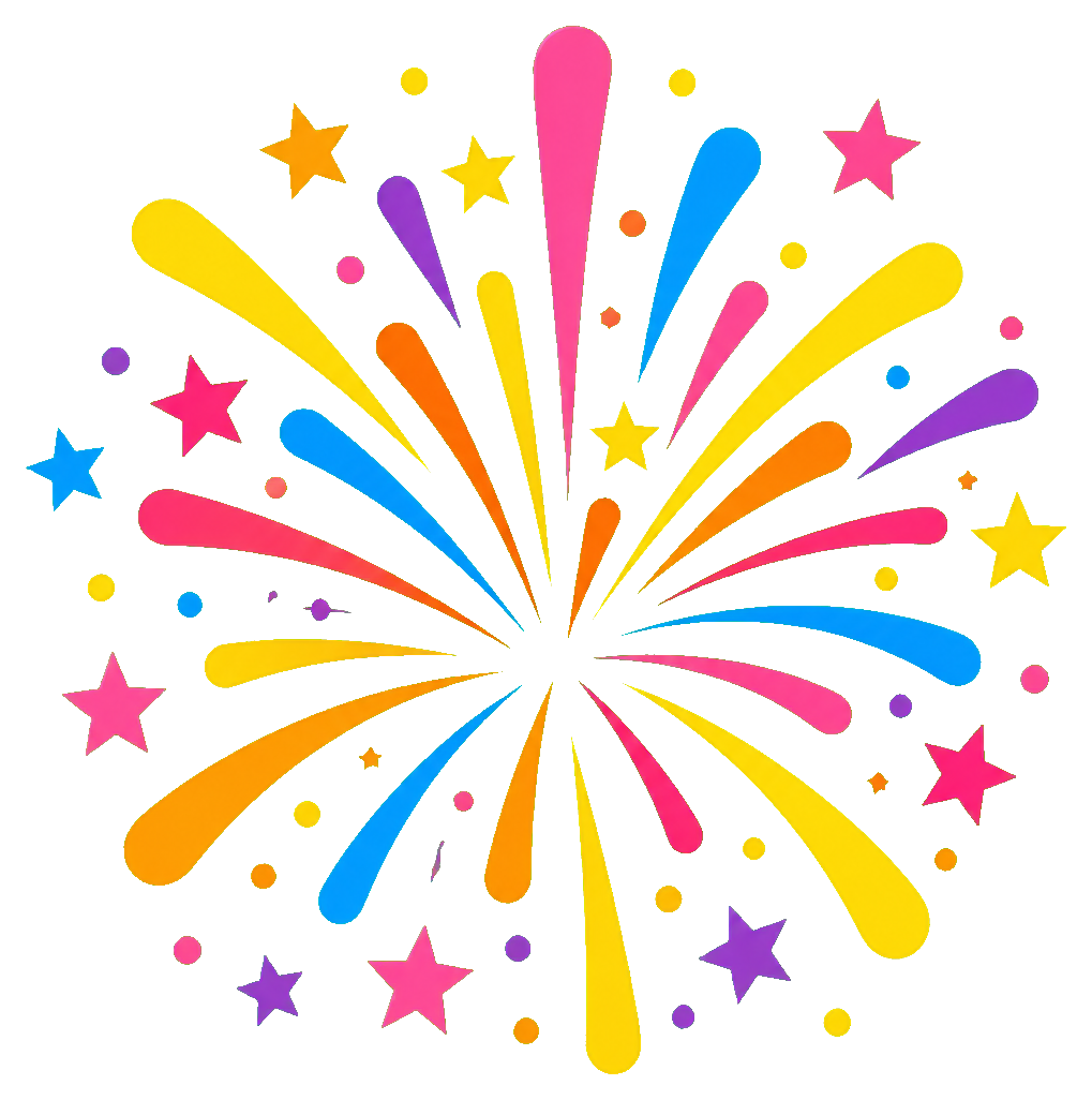 Preview for Firework Pop Sticker Graphic