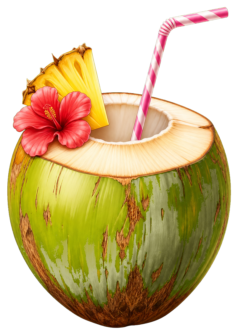 Preview for Coconut Drink Blank Sticker