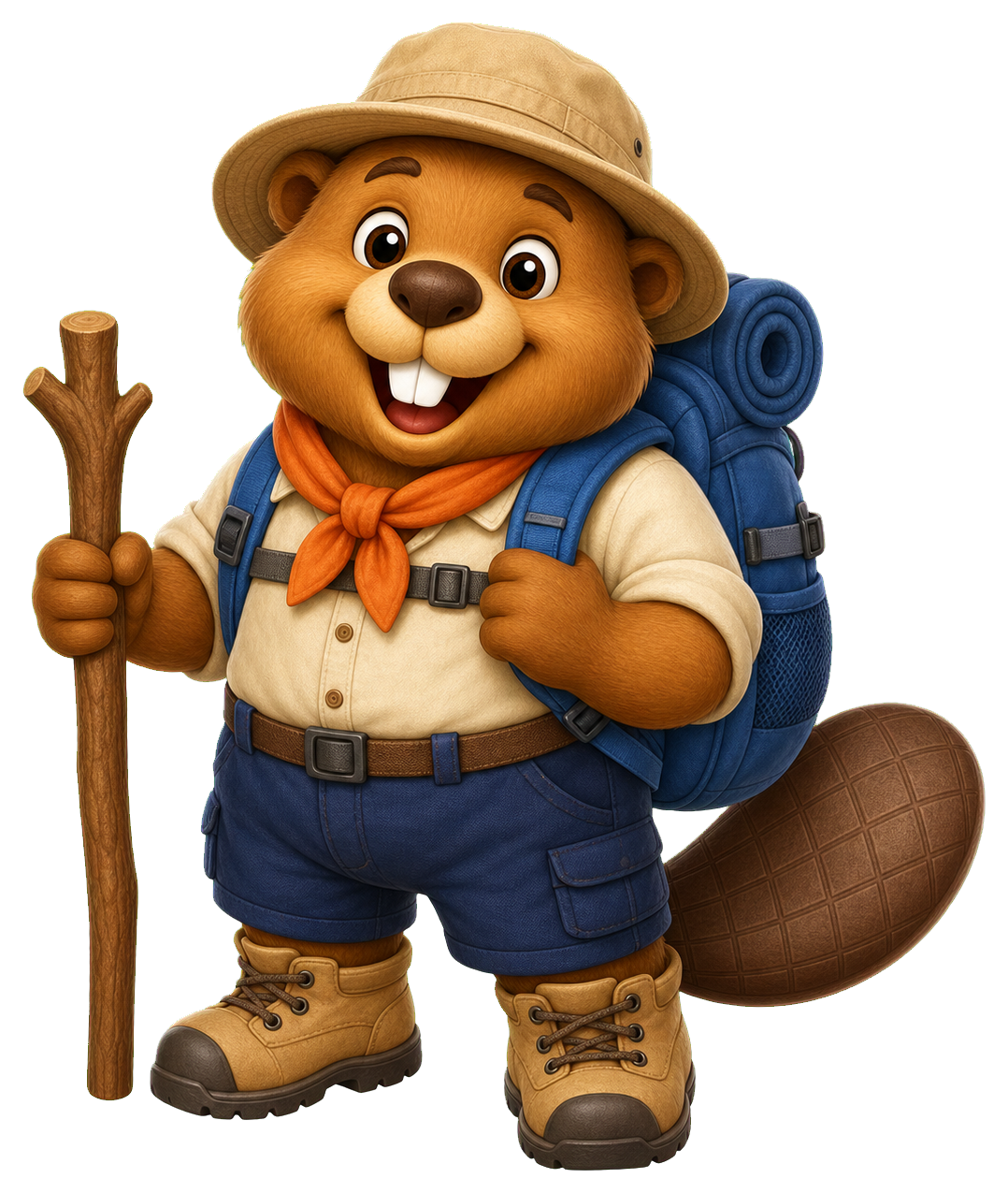 Preview for Hiker Beaver Sticker