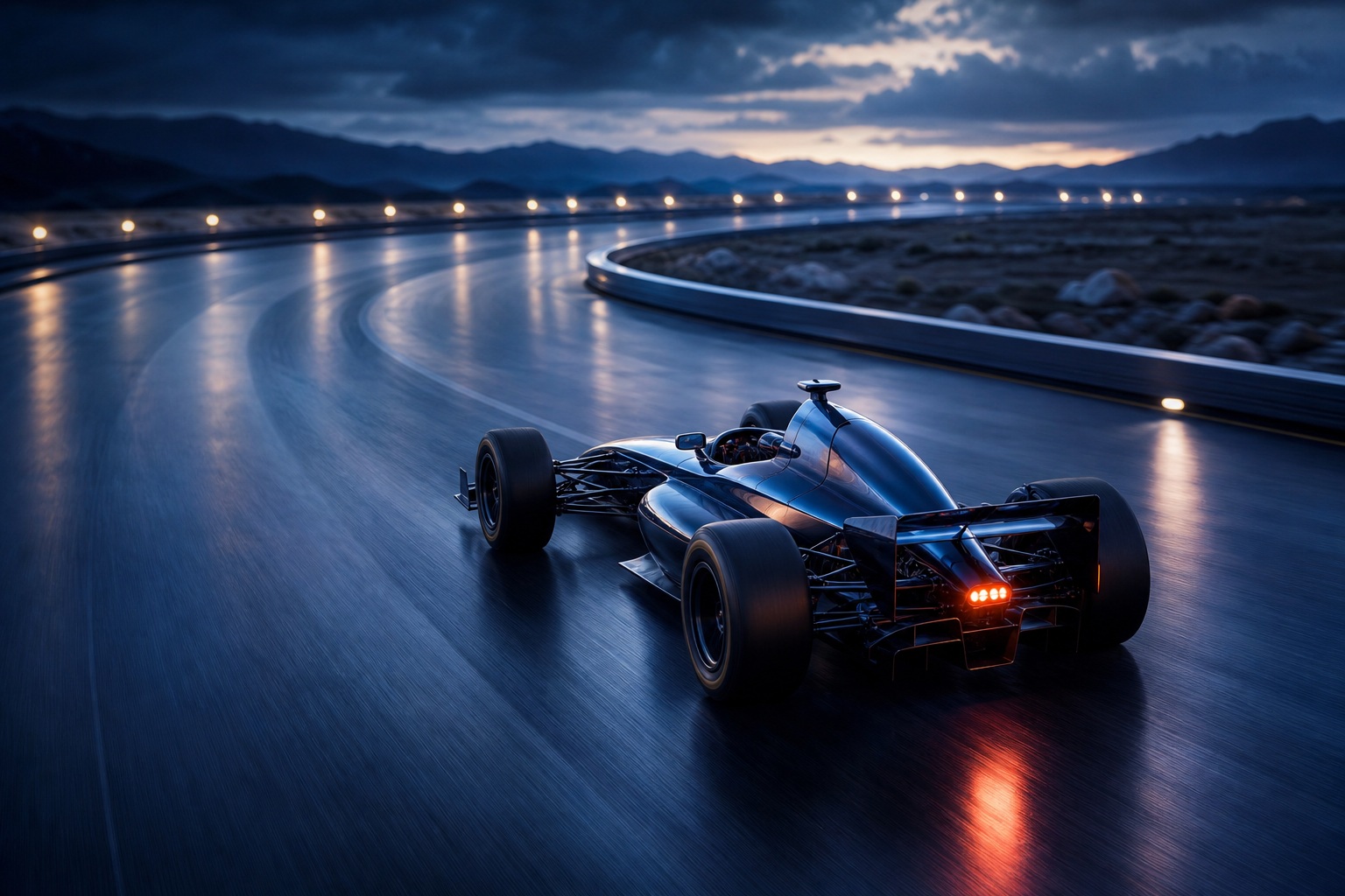Preview for Open Wheel Blue Hour Stock Background