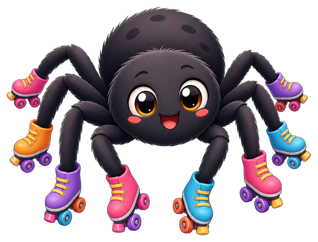 Preview for Spider Roller Skate Sticker