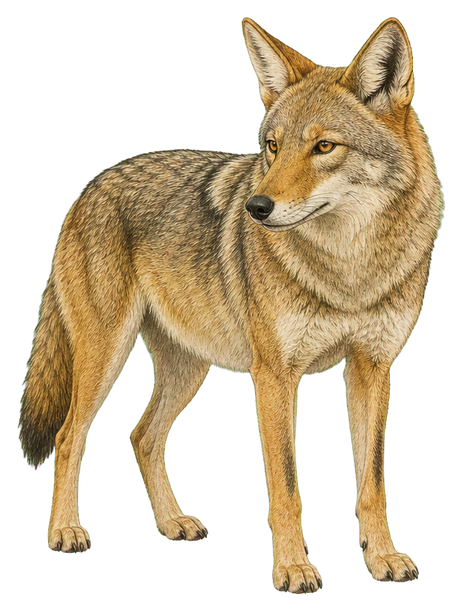 Preview for Vintage Coyote Sticker Graphic