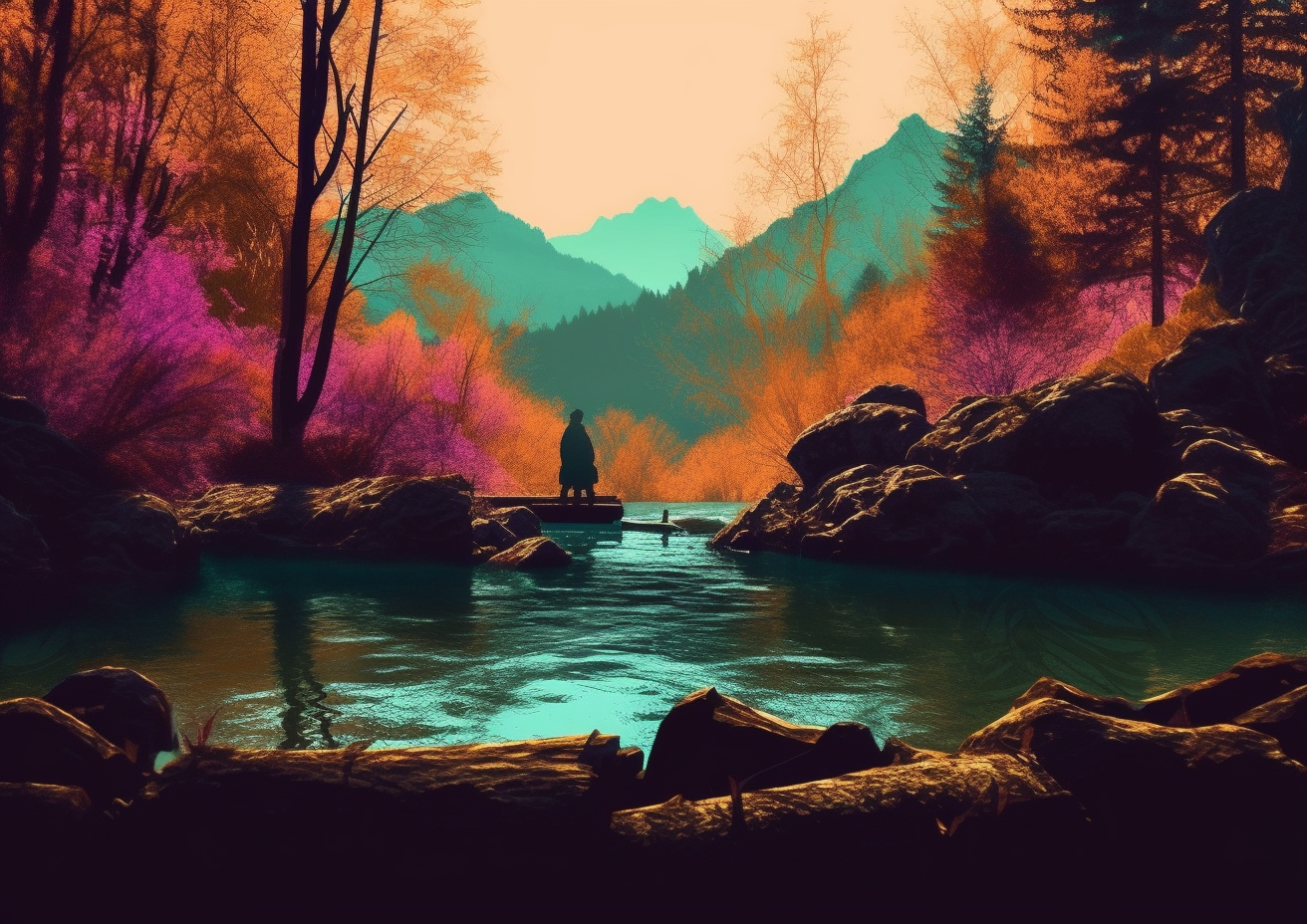 Preview for Serene-mountain-landscape-ai-images-background-93598