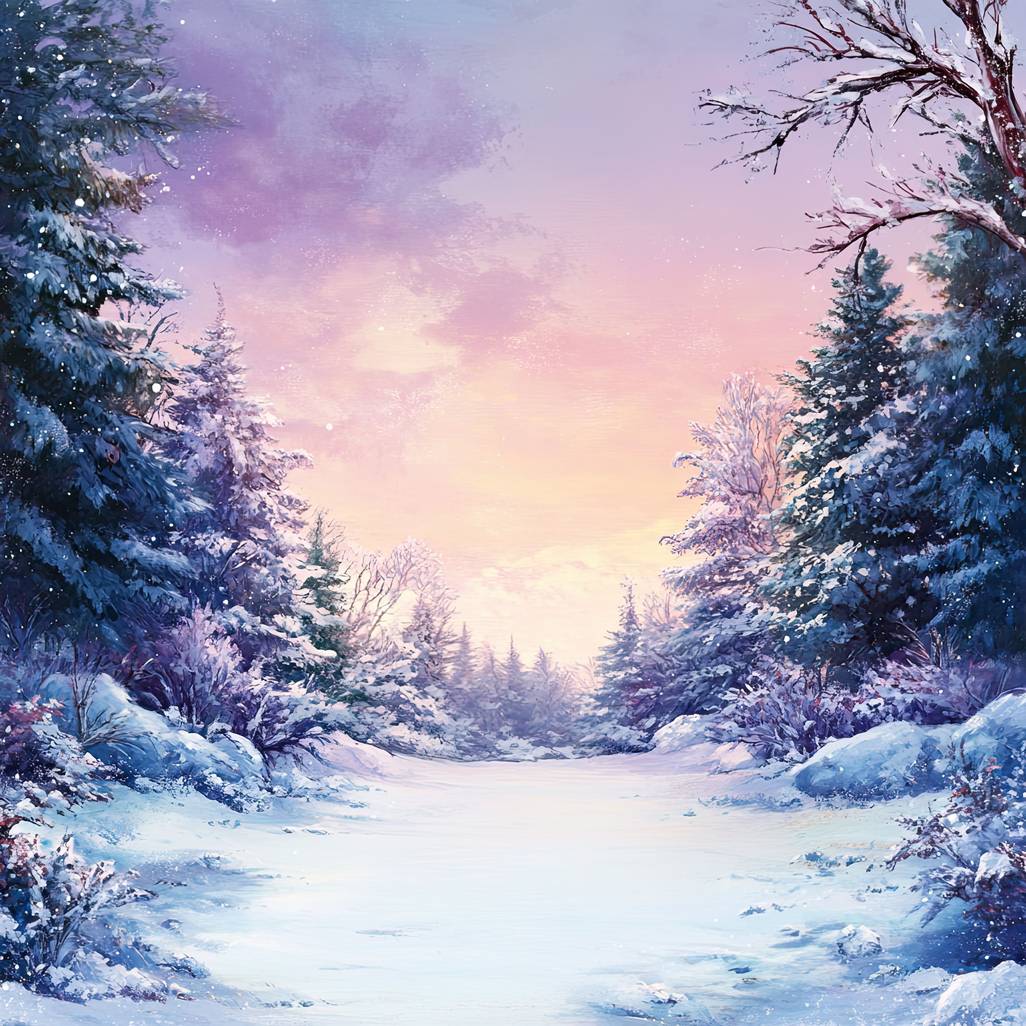 Preview for Serene-winter-landscape-christmas-backdrop-background-2a4bf
