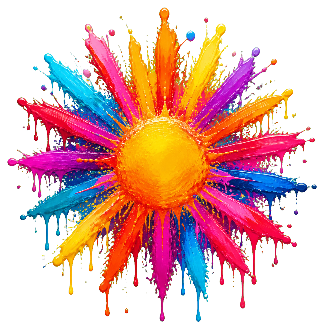 Preview for Drip Sunburst Sticker