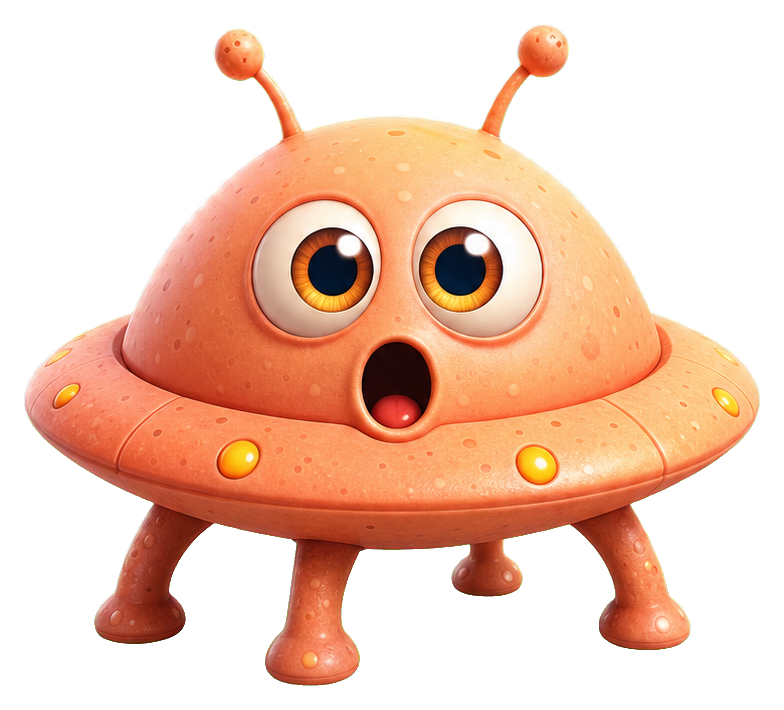 Preview for Saucer Alien Sticker