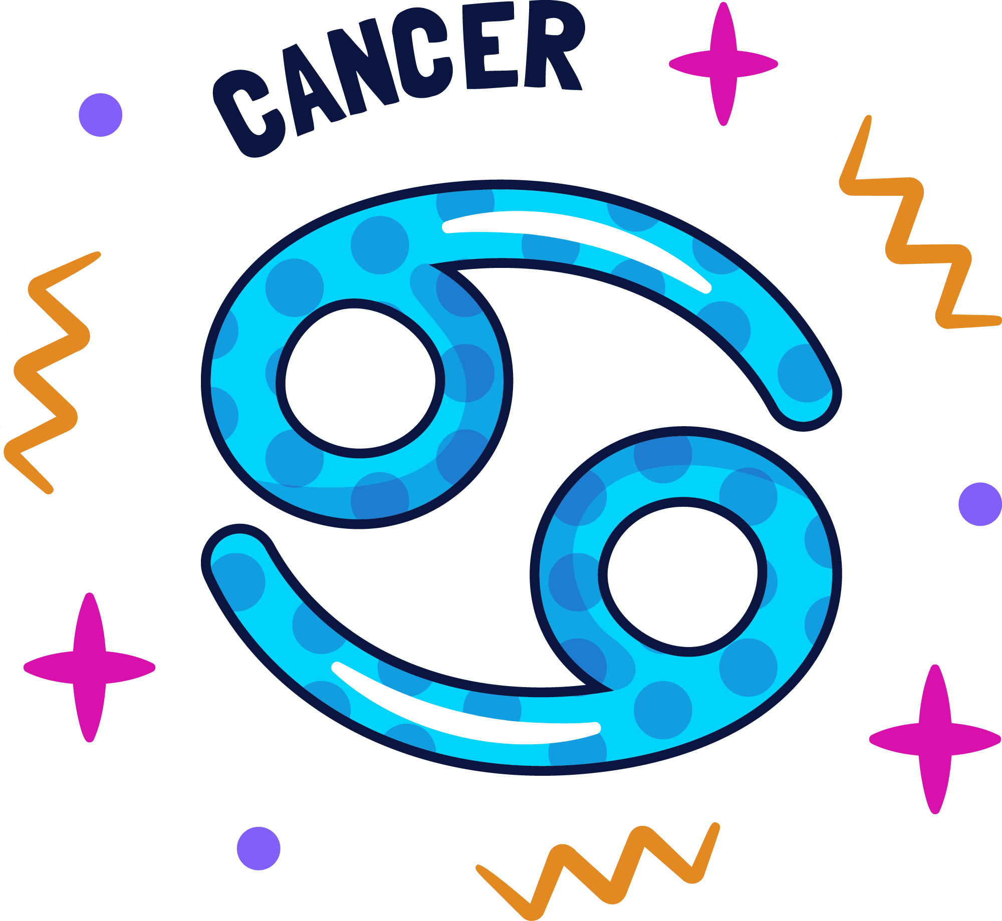 Preview for Cancer-zodiac-neon-illustration-sticker-d60ae