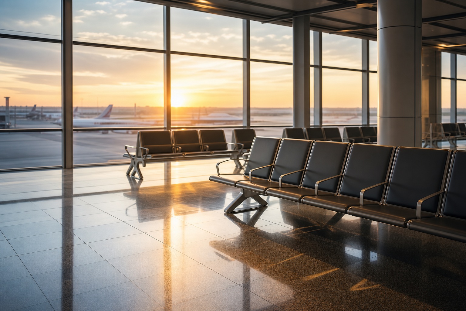 Preview for Airport Concourse Stock Background