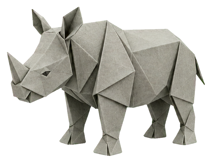 Preview for Origami Safari Animals Rhino