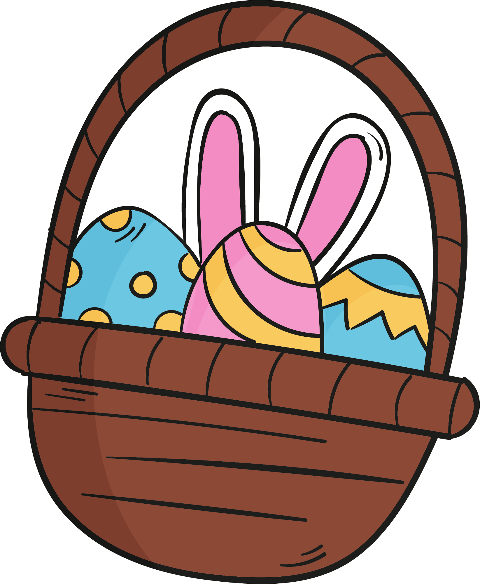 Preview for Easter-basket-decorated-eggs-sticker-feb45