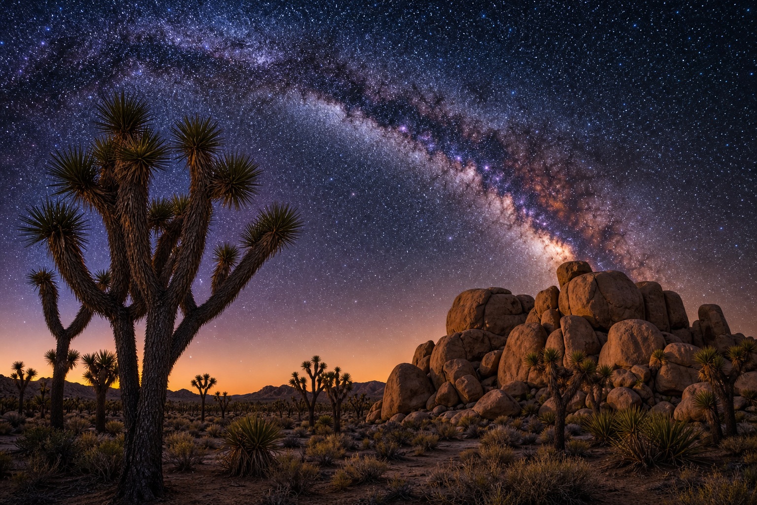 Preview for Desert Milky Way Background