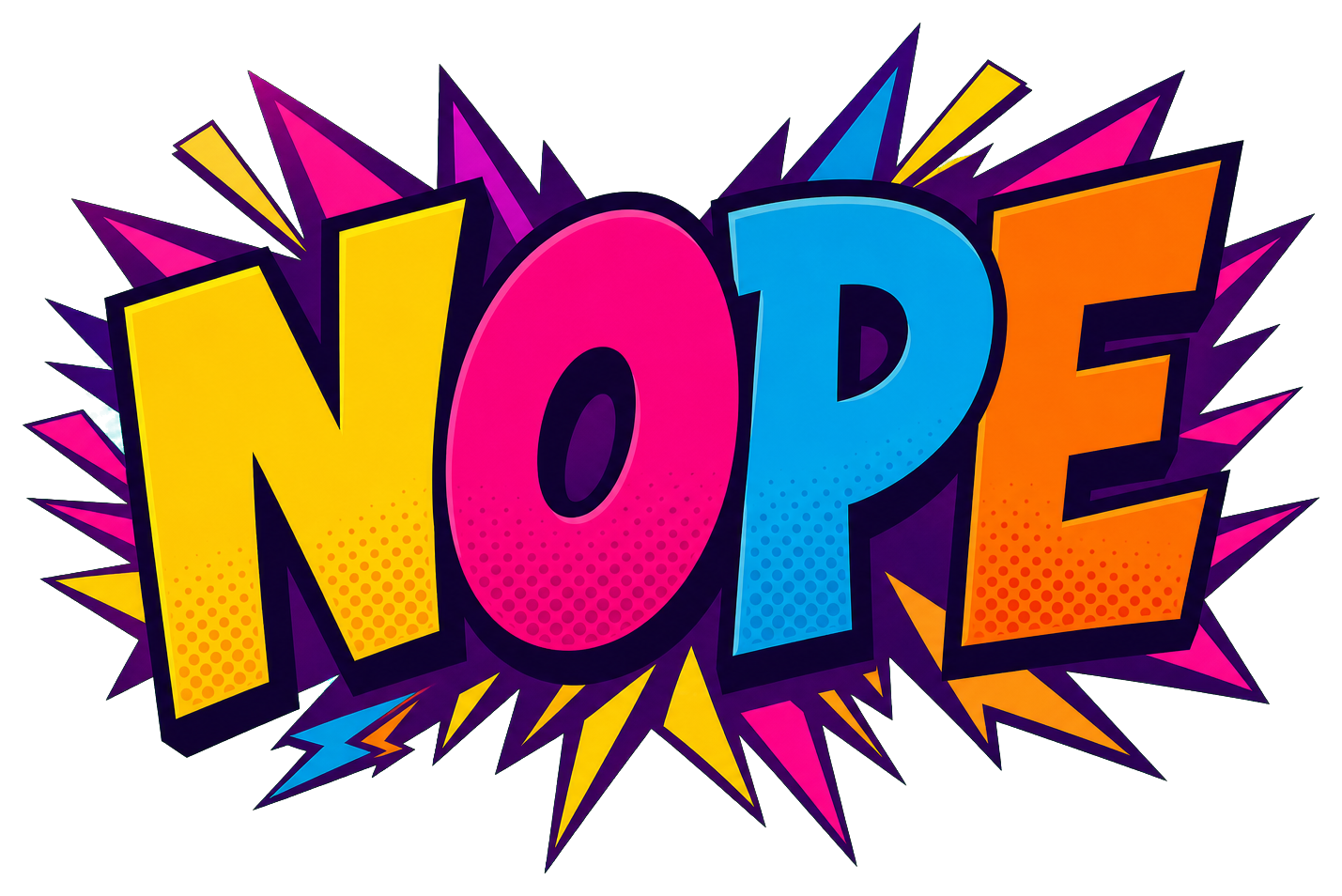 Preview for Nope Meme Sticker Graphic