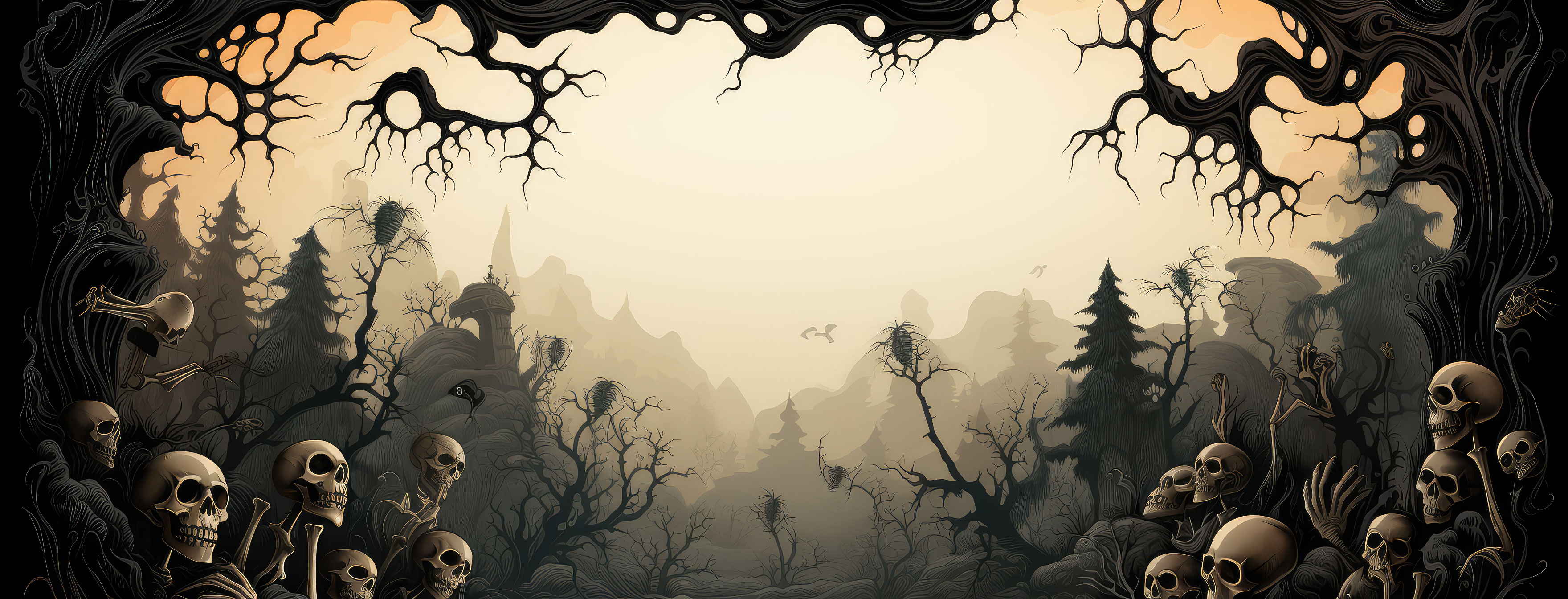 Preview for Spooky-forest-landscape-halloween-cover-background-d332b