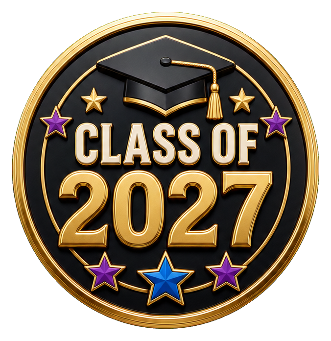 Preview for Class Of 2027 Gold Badge Sticker