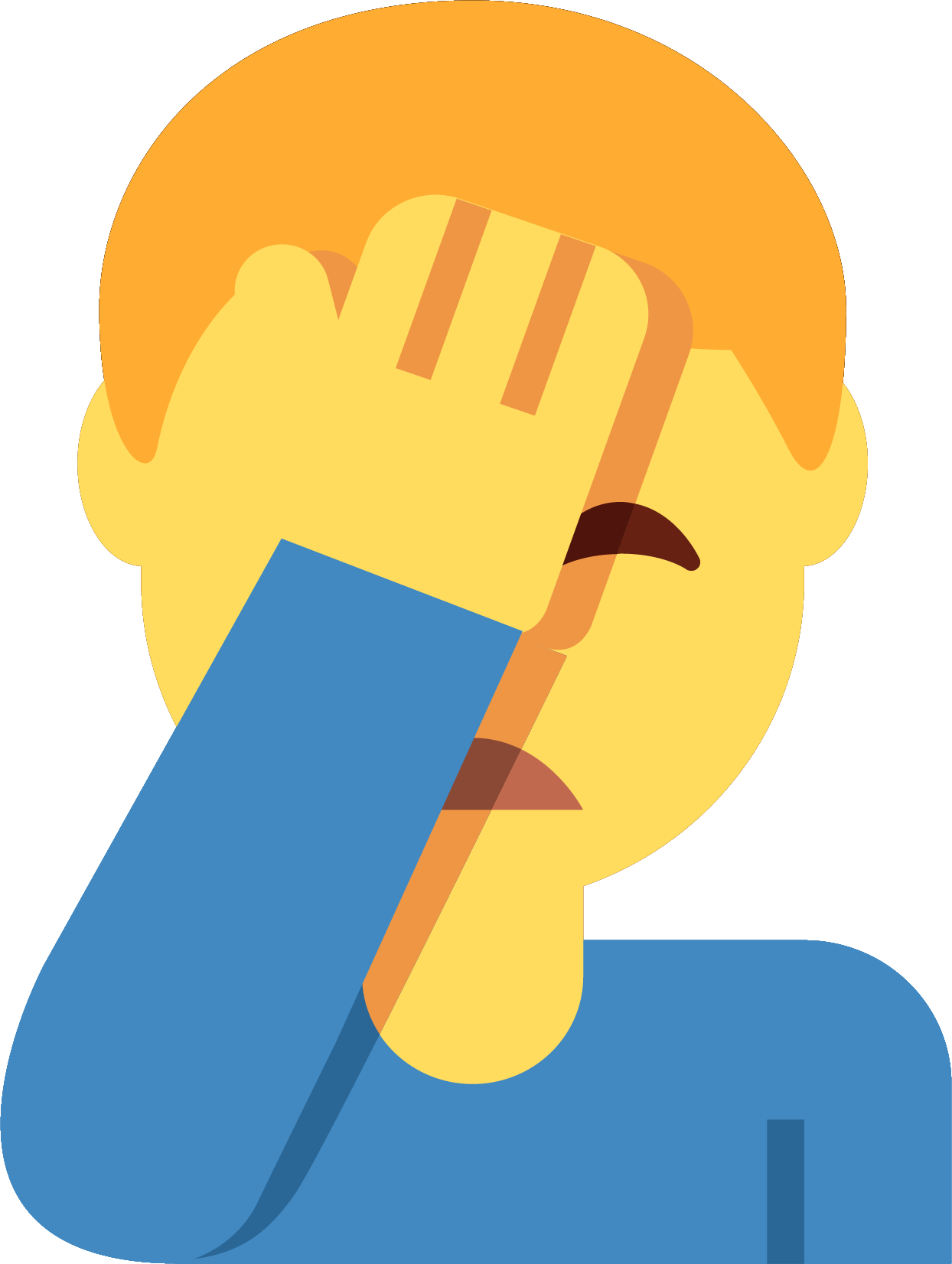 Preview for Person-covering-face-illustration-emoji-classic-sticker-b013b