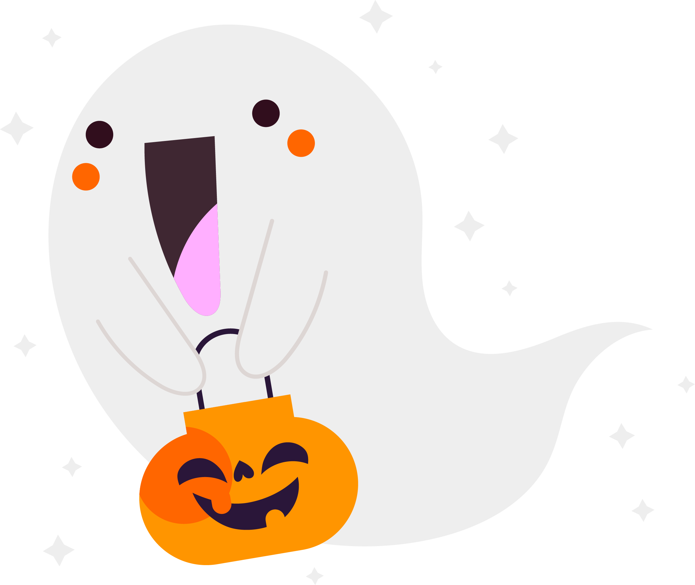 Preview for Halloween-ghost-cartoon-ghosts-sticker-edee6