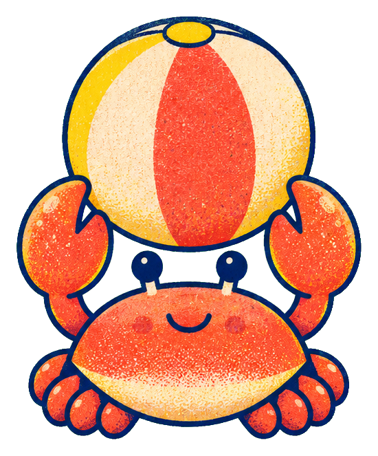 Preview for Crab With Beach Ball