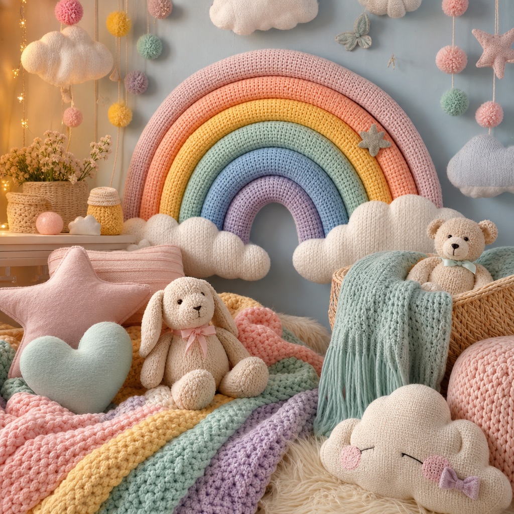 Preview for Pastel Rainbow Baby Nursery Background