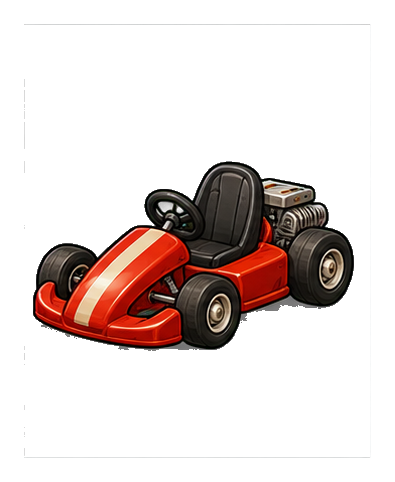 Preview for Tiny Race Kart Sticker