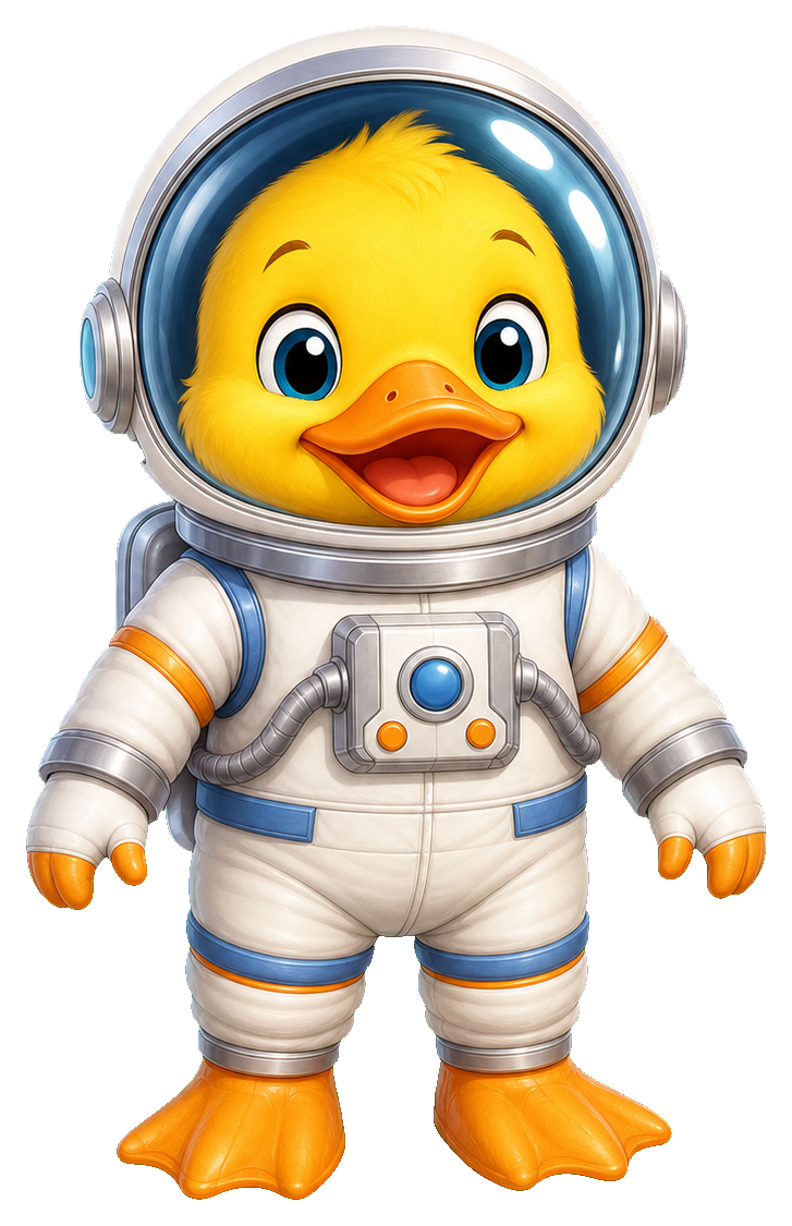 Preview for Astronaut Duck Sticker Graphic
