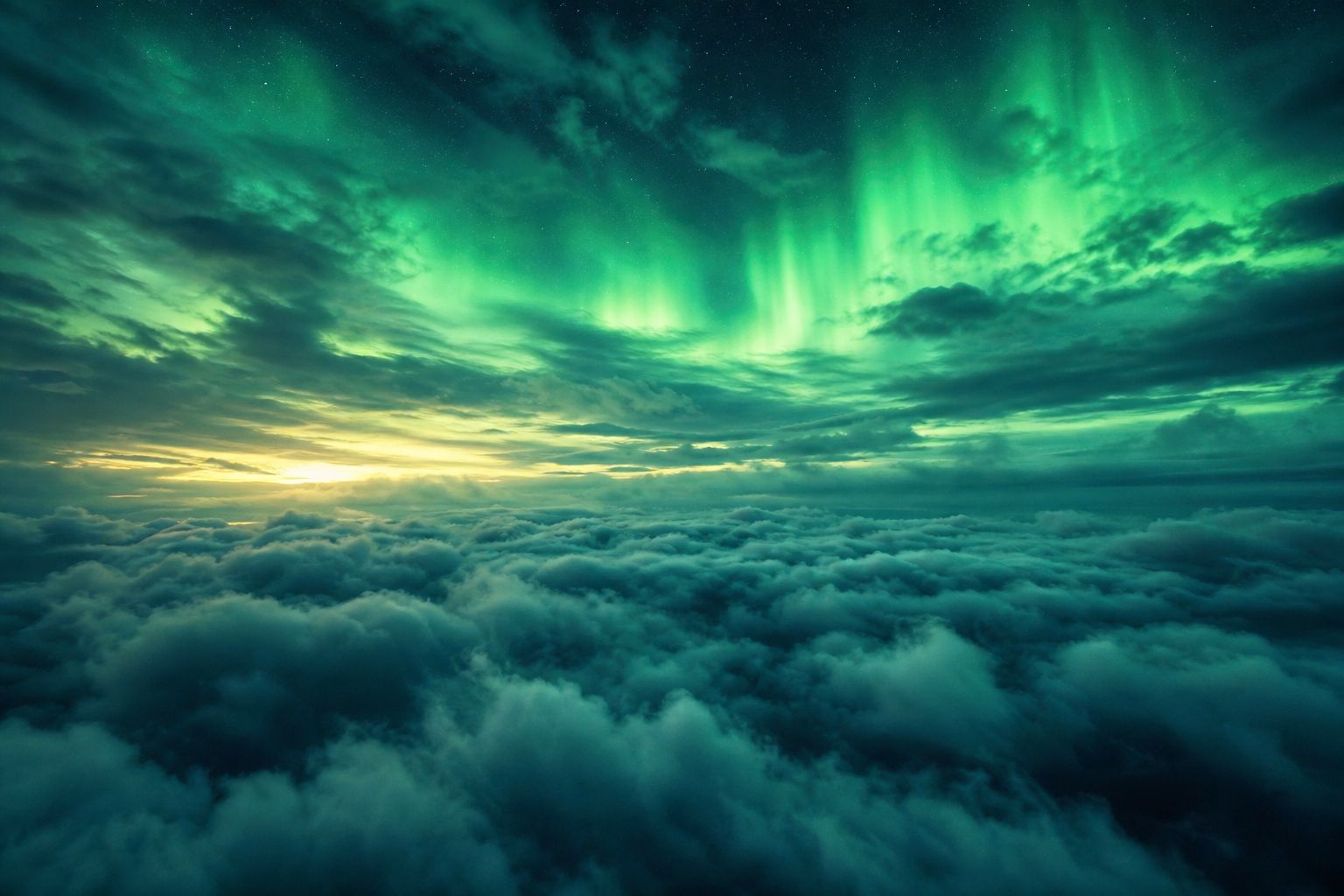 Preview for Aurora Cloud Veil Stock Background